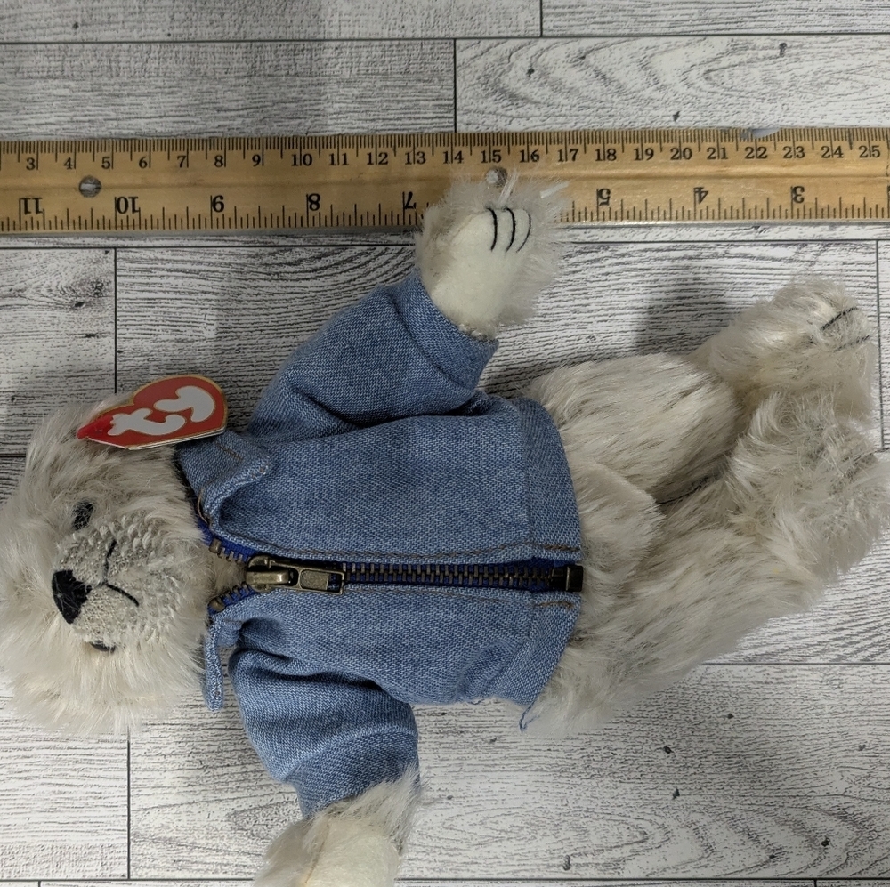 Ty mckinley Plush Bear with Blue Jacket